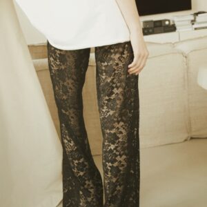 Брюки КРУЖЕВНЫЕ - S(40-44), Black